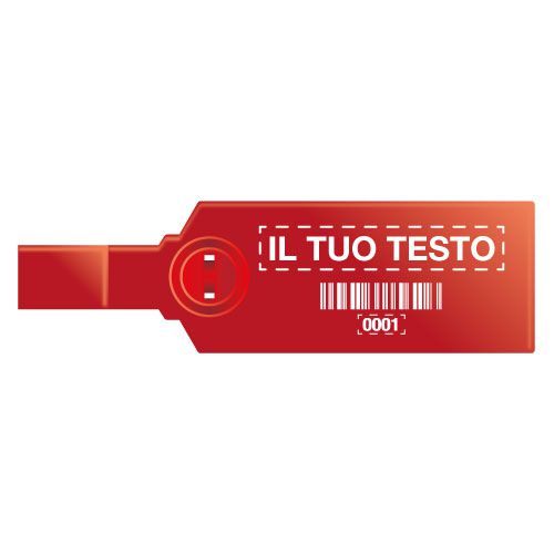 100 Sigilli Di Plastica Gialli Per Trasporto E Logistica – Fascette Etichetta Con Numero Progressivo, Lunghezza 40 Cm, Sicuri E Resistenti