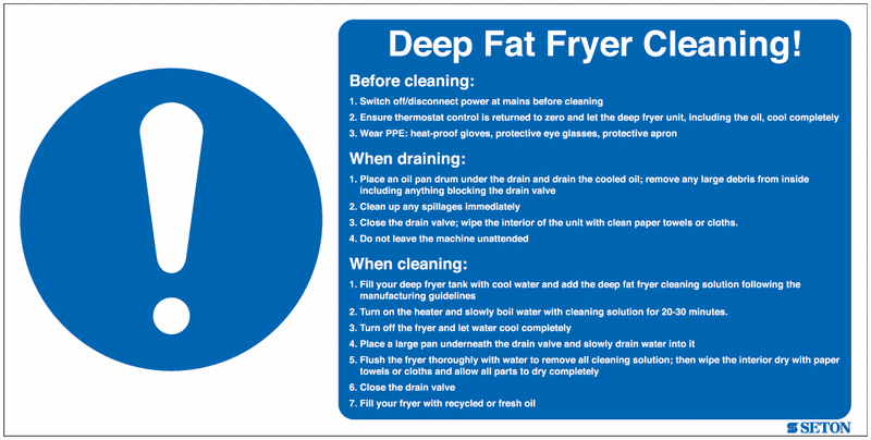 Clear Food Machinery Safety Signs from UK Signs Experts | Seton
