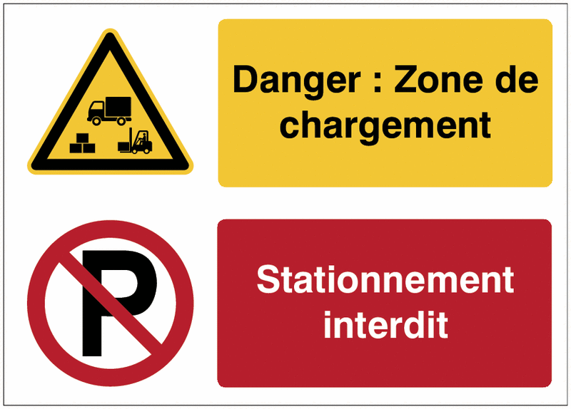 Panneau Sortie De Garage / Stationnement Interdit - Jaune, Signalétique Extérieure