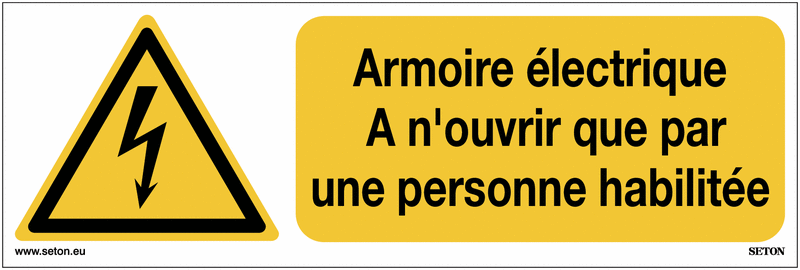 Panneau D'avertissement Ancien En Porcelaine émaillée - 440 Volts, Symbole Crâne - Inde 1950