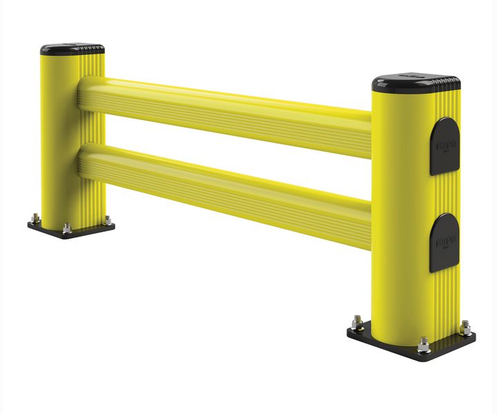 Crowd Control Barrier 4.5m Flexibarrier Intrekbare Riembarrière – 4.5 Meter, Muurmontage, Zwart/geel Automatische Vergrendeling