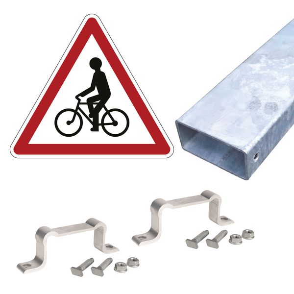 Autocollant Interdit Aux Vélos 15x15 Cm - Signalétique Interdiction Stationnement Vélo ISV1