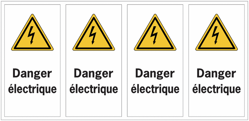 Panneaux danger électrique - Pictogramme électrocution | Seton