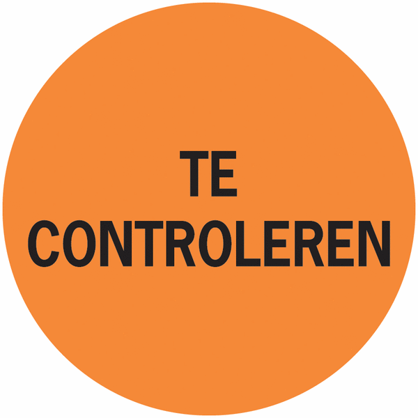 Inspectiestickers - Te controleren | Seton