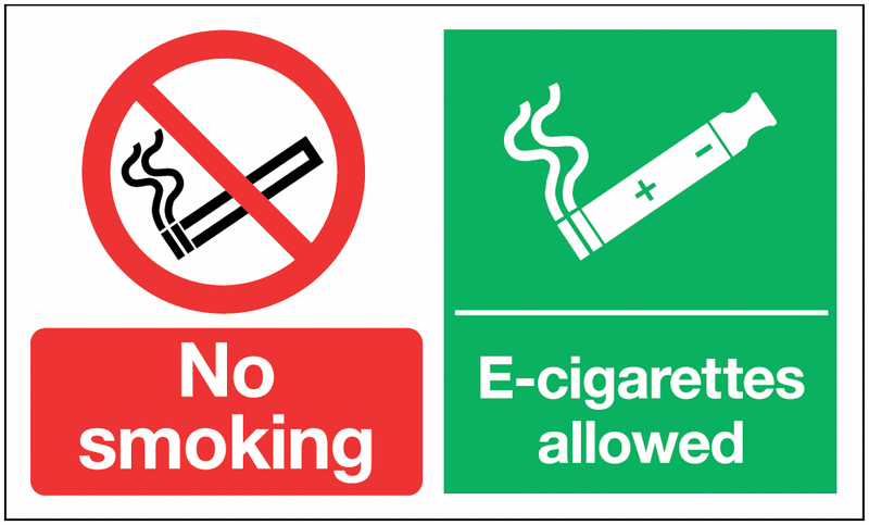 No Smoking E-Cigarettes Allowed Window Signs | Seton No Smoking E-Cigarettes Allowed Window Signs | Seton