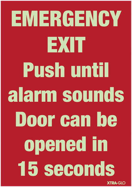 Xtra-Glo Delayed Egress Emergency Exit Signs | Seton