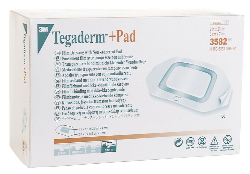 3M Tegaderm Pansement Transparent Étanch 10x12cm Boîte De 50 - Protection Plaies Stérile