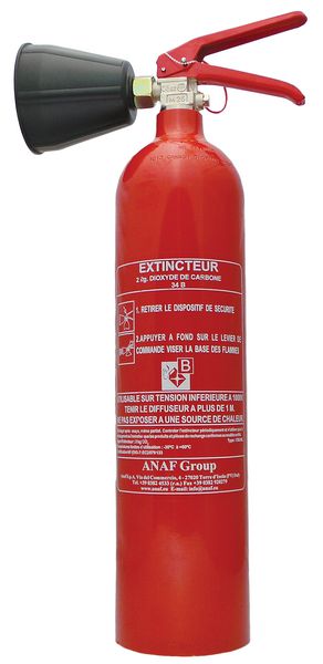 Extincteur+à+CO2+feux+classe+B+et+equipement+electrique