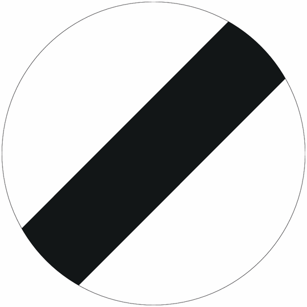 Hard-wearing Road Traffic Derestriction Signs | Seton