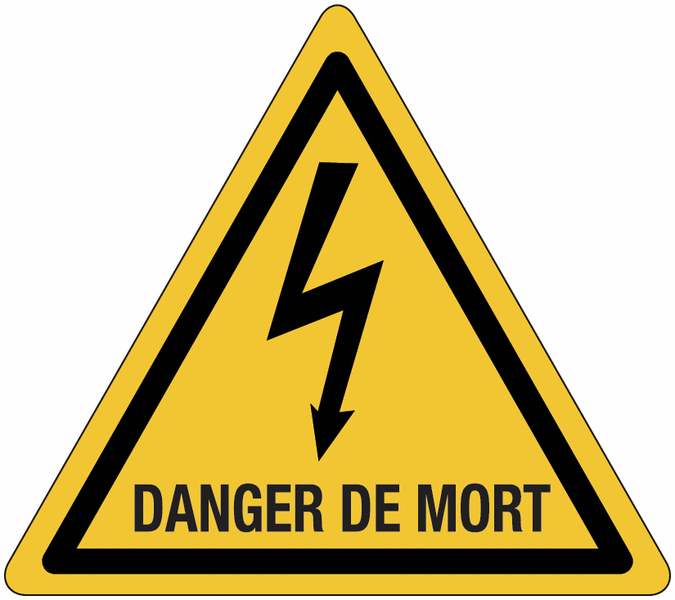 Panneaux danger électrique - Pictogramme électrocution | Seton