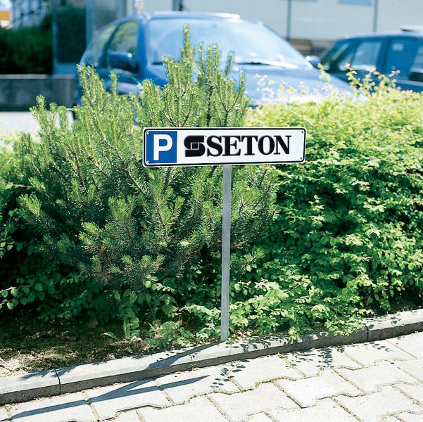 Cartello in alluminio Parcheggio riservato ai clienti Cartello in alluminio Parcheggio riservato ai clienti