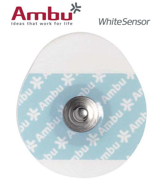 Electrodes ECG à pression ovales Ambu® WhiteSensor