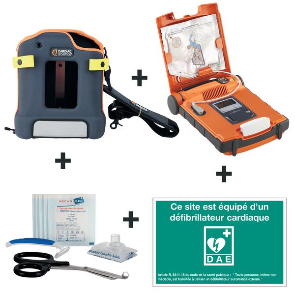 Pack complet défibrillateur automatique