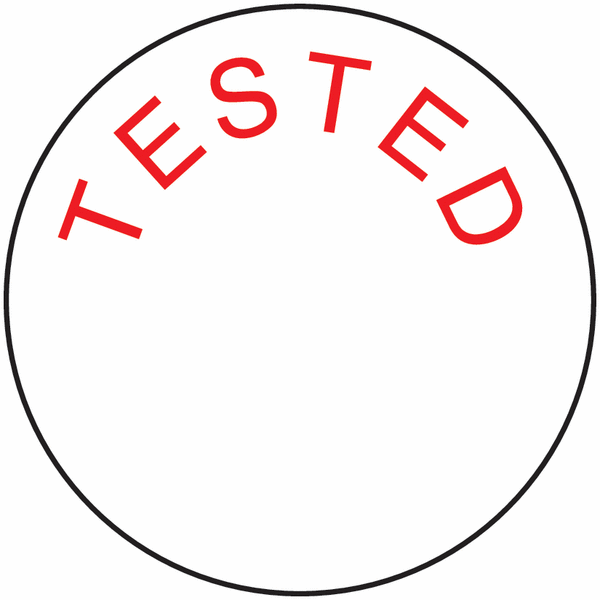 Testing Ready Label Tested - Tamper-Resistant Calibration Labels | Seton