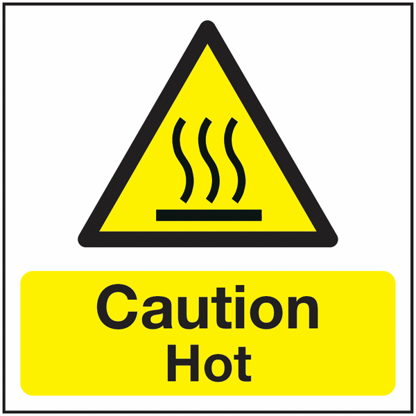 Caution Hot Sign Seton