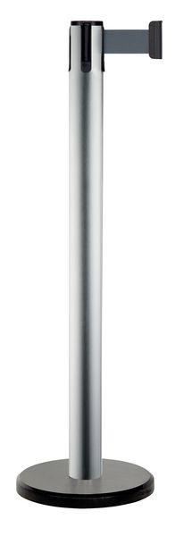 Poteau à sangle robuste Argent ou noir