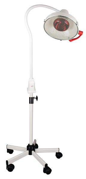 Lampe chauffante infrarouge LID 250 W sur pied roulant