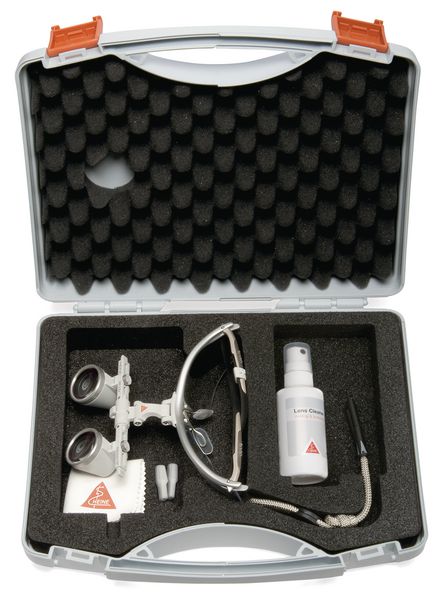 Loupes binoculaires Heine HR 2,5 x sur support pivotant