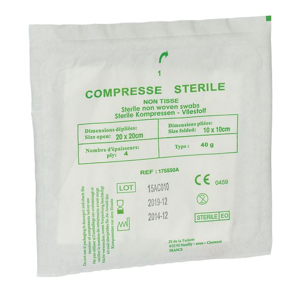 Compresse+en+non-tisse+sterile+individuelle