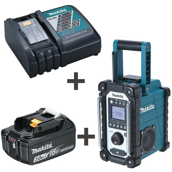 Radio de chantier Makita® + batterie + chargeur