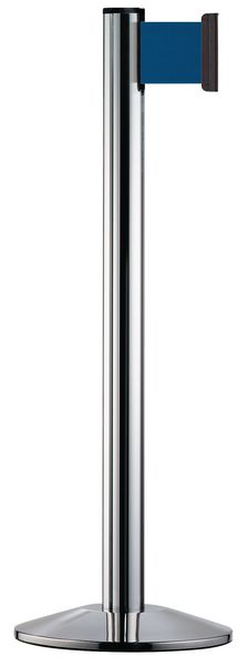 Poteau chromé sangle large 10 cm x 3 m