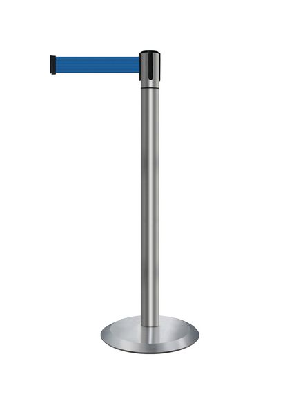 Support Panneau Pour Poteau à Sangle - En Acier Inoxydable - Format A4 Portrait - Installation Facile - Pour Signalétique Commerce, File D'attente