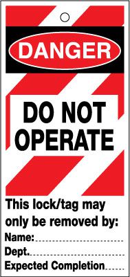 Es Tags Lockout Safety Tags - Do Not Operate (pack of 10) | Seton