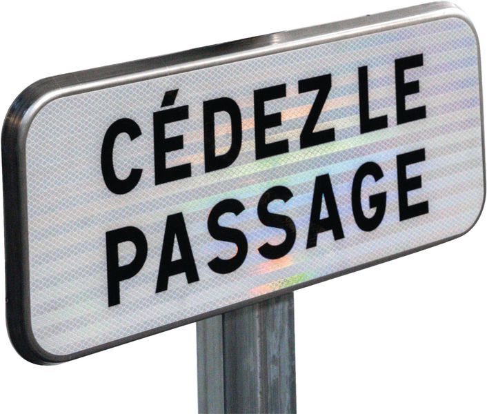 Panneau 'Merci De Ne Pas Bloquer L'accès' – Aluminium 20x30 Cm, Antidérouille, Trous Fixation, Pour Entrée/garage