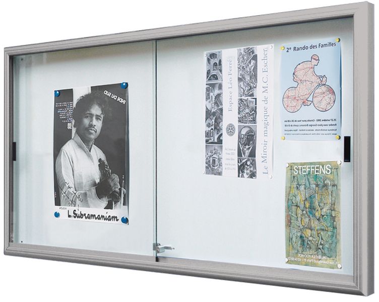Tableau D'Affichage Swansea - 50,8x40,6 Cm - Surface Tissu Auto-Cicatrisante - Cadre Aluminium