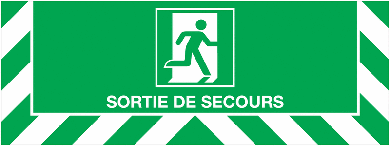 Signalisation au sol Sortie de secours