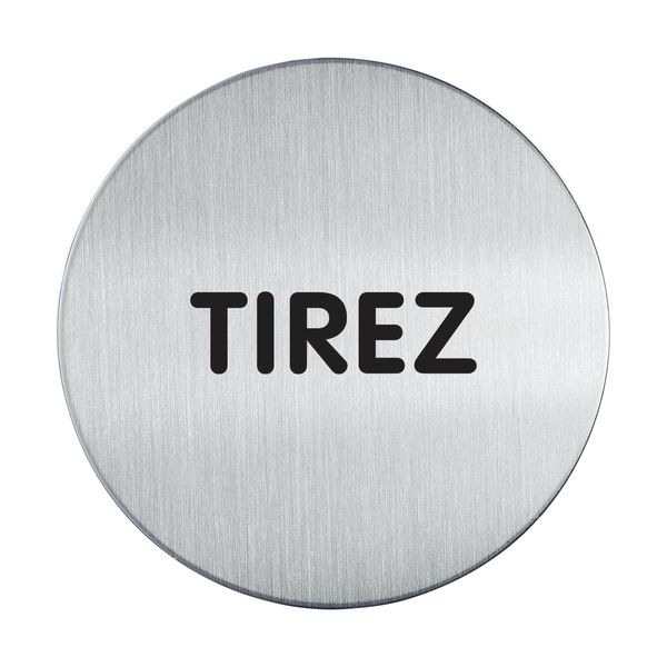 Signalisation plaque de porte aluminium brossé - Privé - Accès interdit aux personnes non autorisées