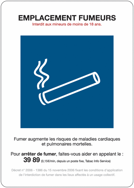 Autocollant D'interdiction P002 Interdiction De Fumer Selon La Norme DIN EN ISO 7010 I Non-fumeurs I Avertissement I 10 Cm I Résistant Aux UV Et Aux Intempéries I Hin792