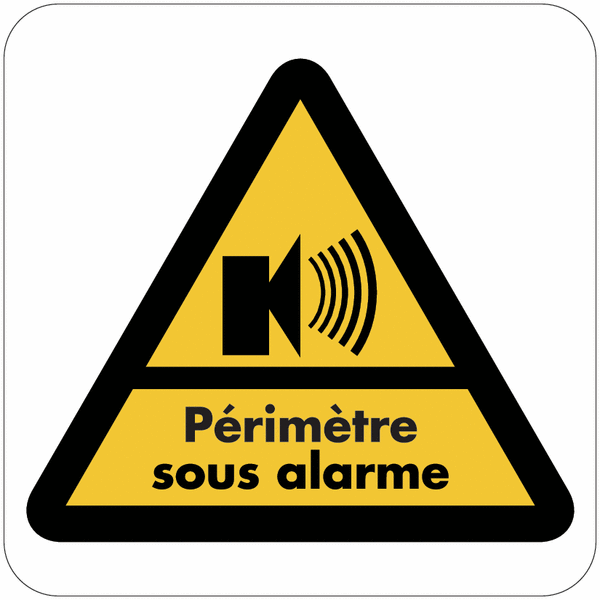 Upifen Panneau Camera Surveillance Aluminium Adhesif 15×15 cm, 2 Pièces