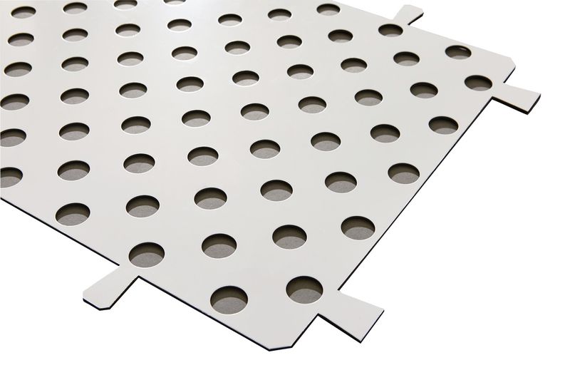 Gabarit de pose pour 28 clous podotactiles