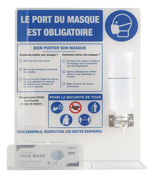 Distributeur De Masques En Acrylique Mural - Boîte De Distribution Pratique Pour Masques Et Accessoires