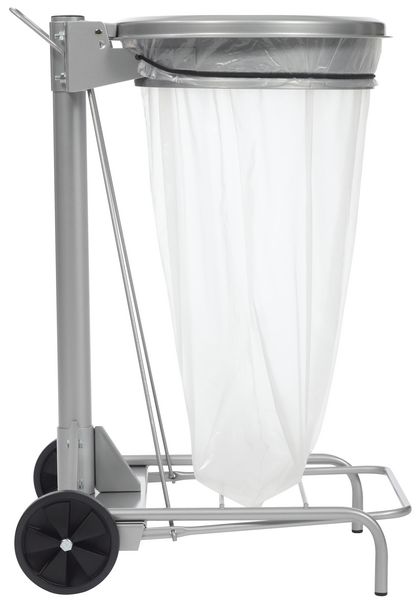 Poubelle à Pédale Inox 100L, Grand Format Sur Pied, Facile à Nettoyer