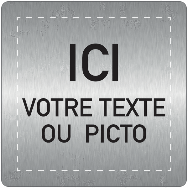 Plaque Signalétique Autocollante PRIVÉ – 204 X 50 Mm, Aluminium Anodisé