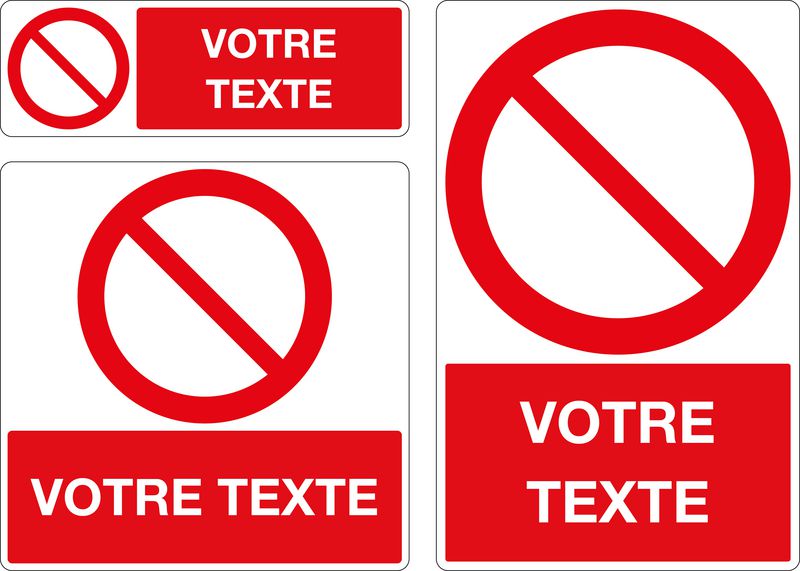 Panneau PVC interdiction de stationner emplacement réservé - panneau