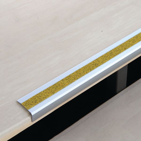 FQMYLTYN Nez De Marche Réfléchissant Phosphorescent Jaune 100cm - Bande Antidérapante Et Protection D'Angle En Caoutchouc