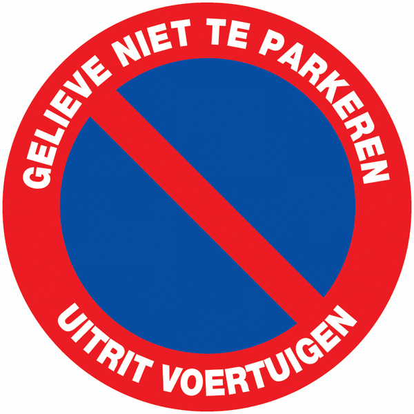 Verkeersborden Gelieve Niet Te Parkeren Uitrit Voertuigen Seton verkeersborden-gelieve-niet-te-parkeren-uitrit-voertuigen-seton