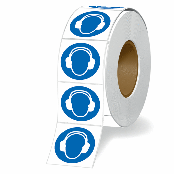 Wear Ear Protection Eco Friendly Labels On-A-Roll | Seton