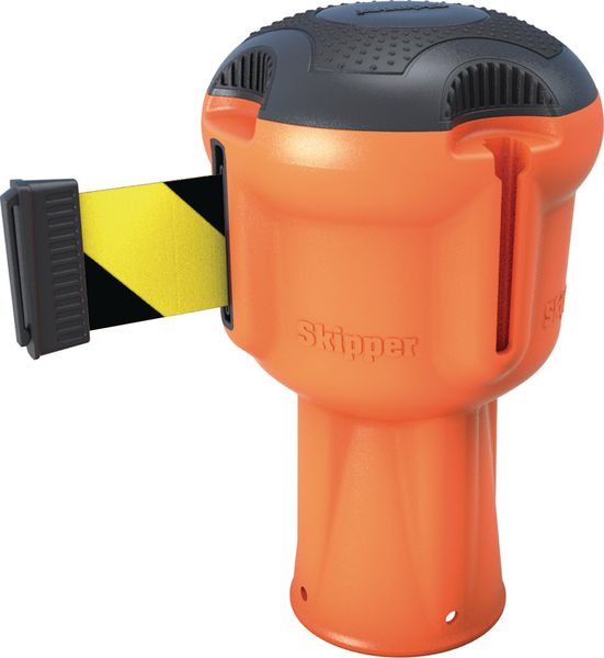 Enrouleur orange sangle 9m pour poteau Skipper™ ou cône