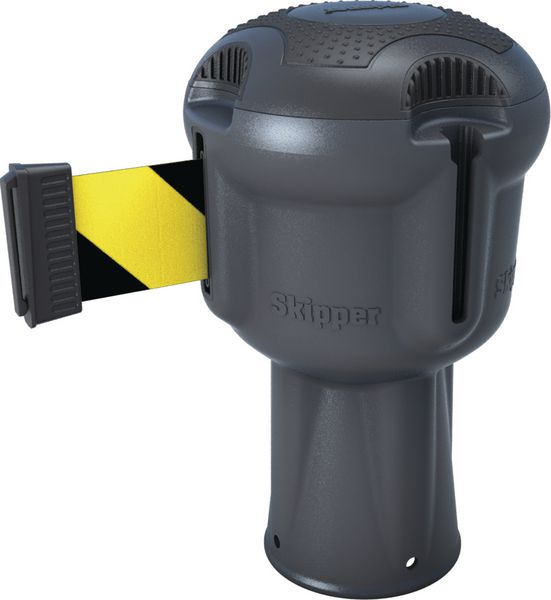 Enrouleur gris sangle 9 m pour poteau Skipper™ ou cône