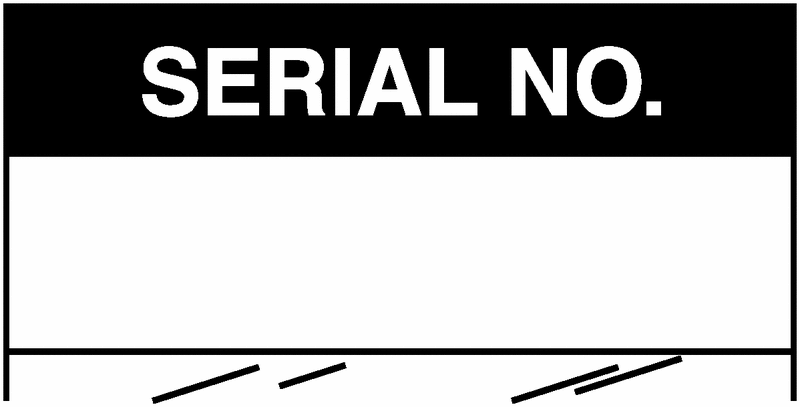 Serial No. - Electrical Safety Write-On Cable Markers | Seton