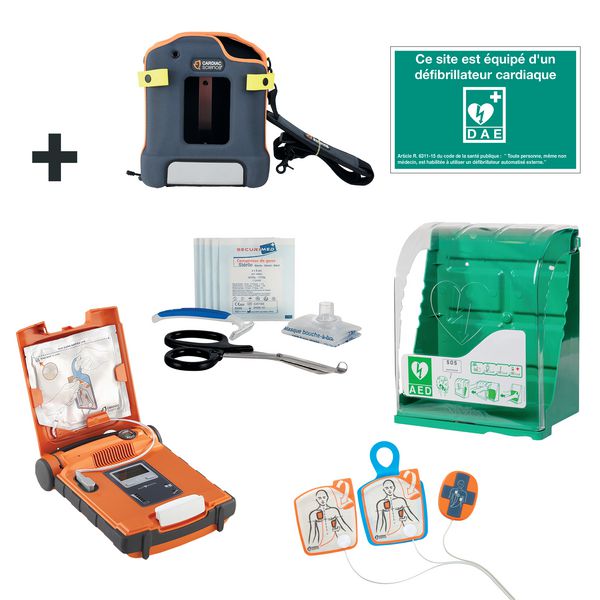 Pack complet défibrillateur automatique avec armoire