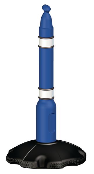 Poteau Skipper™ et base lestable avec colliers rétro