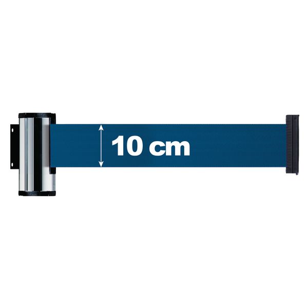 Enrouleur à sangle large 10 cm x 3 m mural chromé