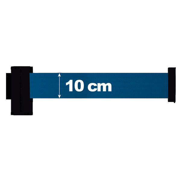 Enrouleur à sangle large 10 cm x 3 m mural noir