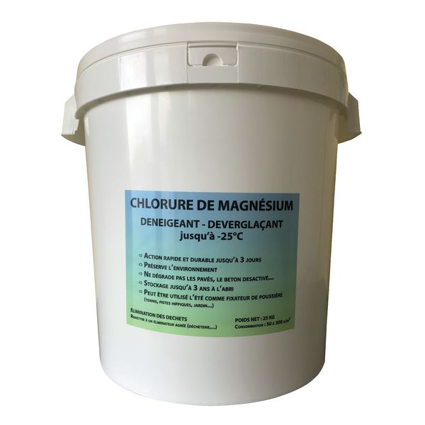Sel De Déneigement - Sac De 25 Kg, Efficace De 0 à -15°C, Chlorure De
