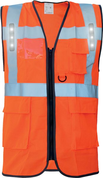 GILET HAUTE VISIBILITÉ FERMETURE ECLAIR